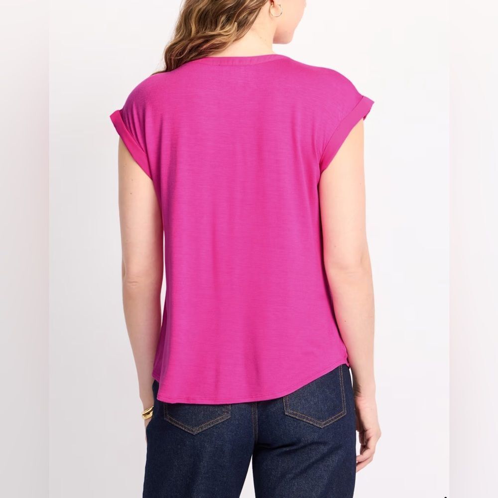 NWT SZ L *Stitch Fix* Fortune & Ivy Arabelle Button Down Blouse - Picture 3 of 4
